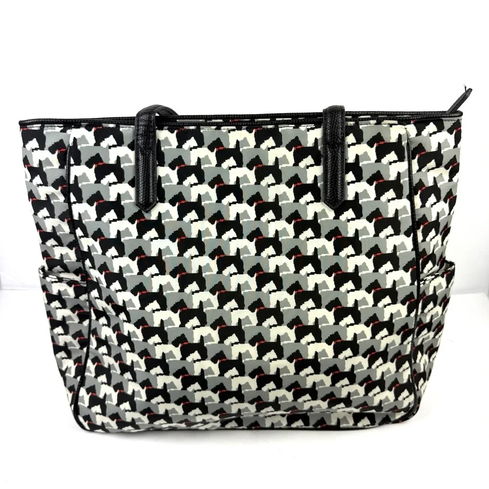 Vera Bradley Scottie Dog Tote Bag‎ Nylon Canine Doggie Handbag Used Once